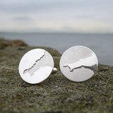 Men's Personalised Coast Cuff Links