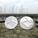Men's Personalised Coast Cuff Links