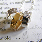 Personalised 18ct Gold Plated Hoop Necklace