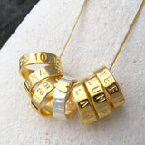 Personalised 18ct Gold Plated Hoop Necklace