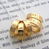 Personalised 18ct Gold Plated Hoop Necklace