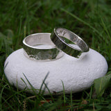 His & Hers Silver Personalised Rings