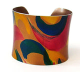 Anodized Aluminium Cuff - Crescents