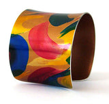 Anodized Aluminium Cuff - Crescents