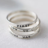 Fine Silver Stacking Rings