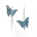 Aluminium Butterfly Drop Earrings