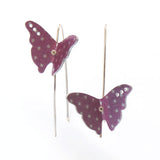Aluminium Butterfly Drop Earrings