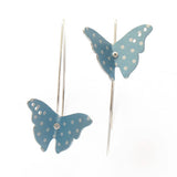 Aluminium Butterfly Drop Earrings