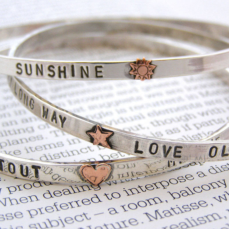 Sterling Silver Embellished Bangle