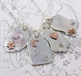 Hand Pierced Silver 'Family Tree' Pendant