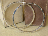 Chunky Silver Narrative Bangle