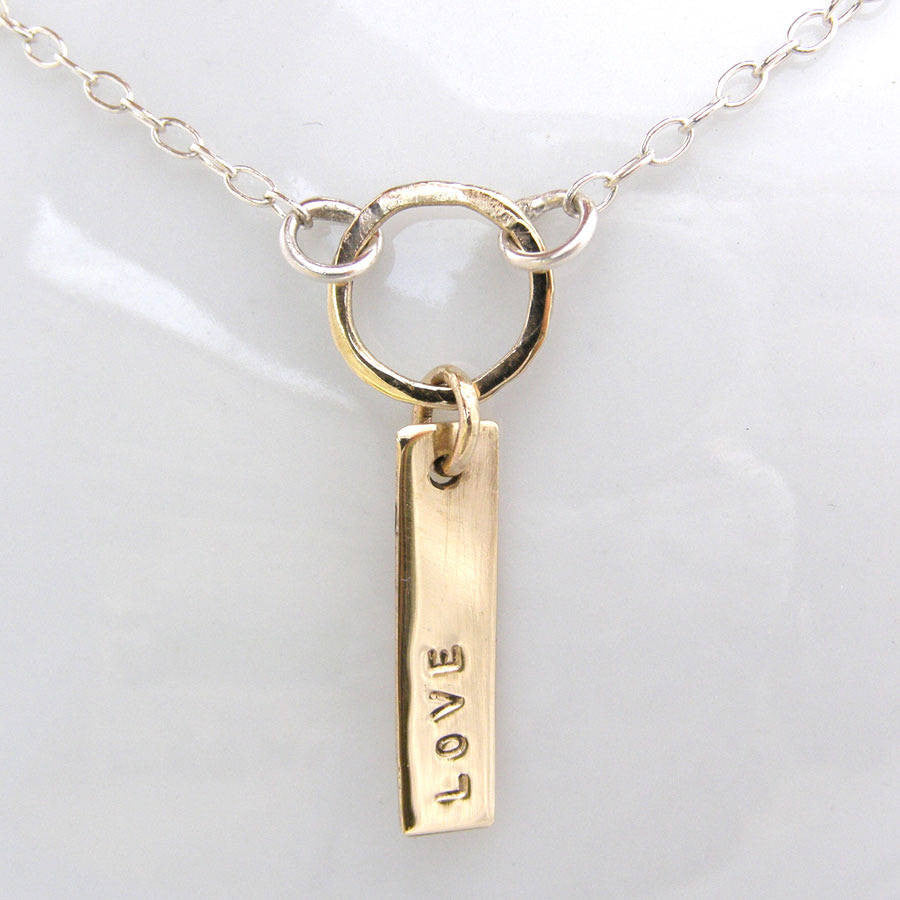 Personalised 9ct Gold Tag Necklace