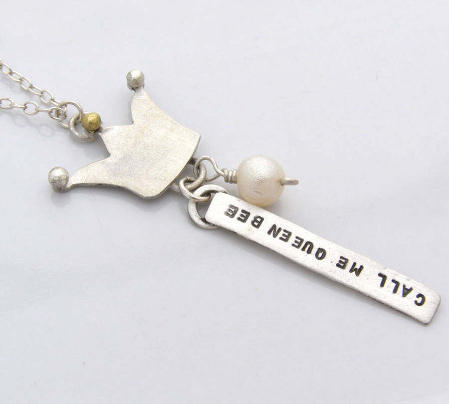 Personalised Silver 'Queenie' Necklace