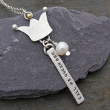 Personalised Silver 'Queenie' Necklace