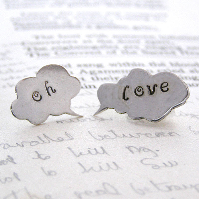 Personalised Speech Bubble Earrings