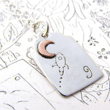 Hand Pierced Silver 'Family Tree' Pendant