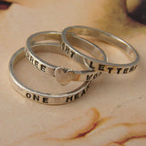 Fine Silver Stacking Rings