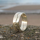 Gold Personalised Coast Ring