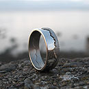 Gold Personalised Coast Ring