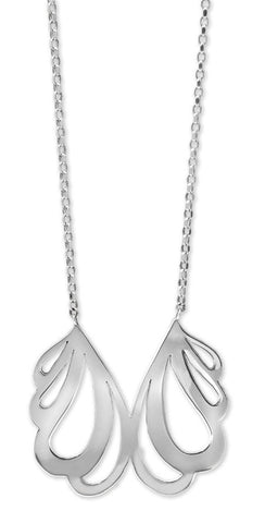 Organic Silver Shell Necklace