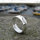 Ladies Personalised Coast Ring
