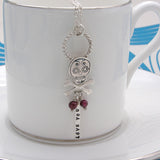 Personalised 'Lovely Bones' Silver necklace