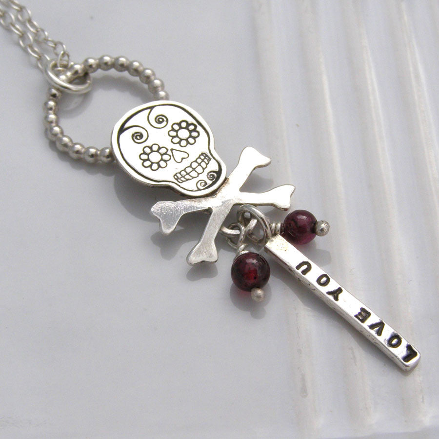 Personalised 'Lovely Bones' Silver necklace