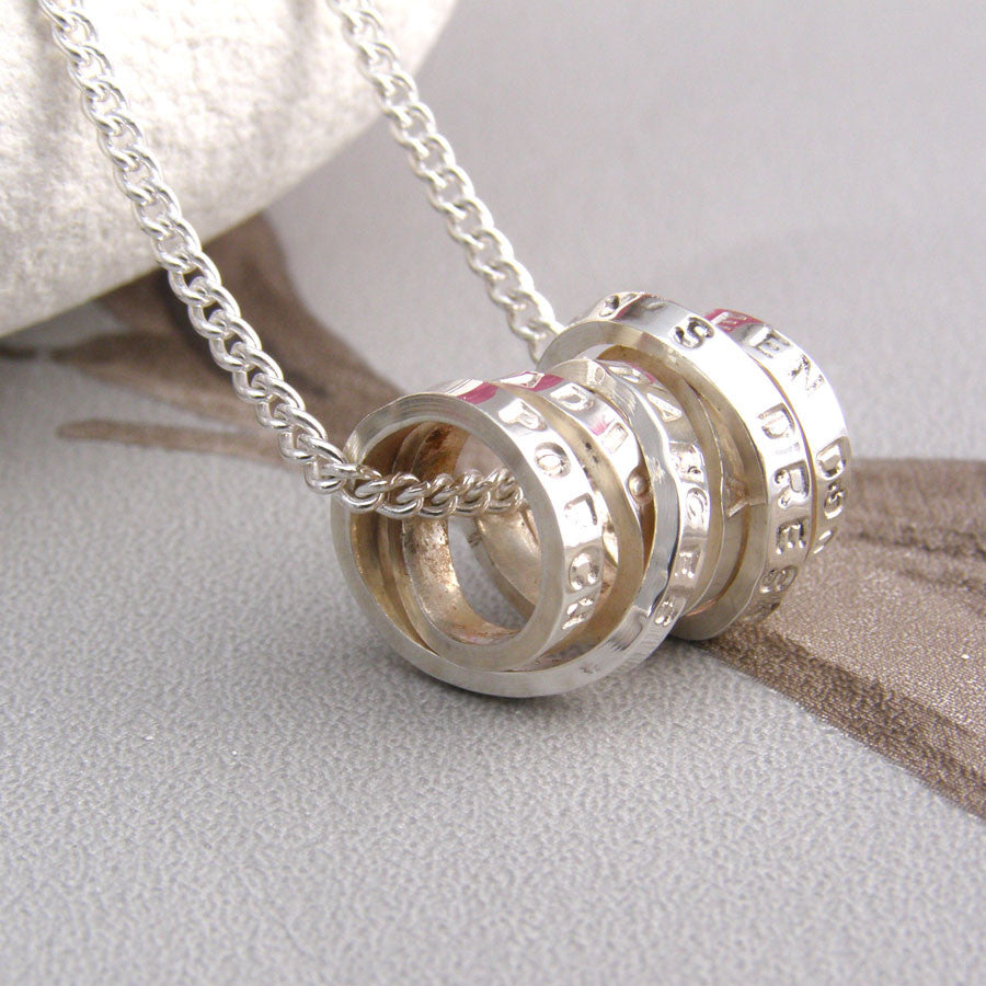Personalised Silver Speech Bubble Necklace