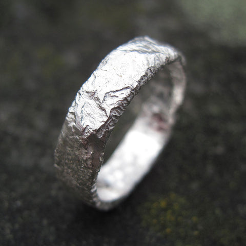 Silver Rocky Outcrop Ring