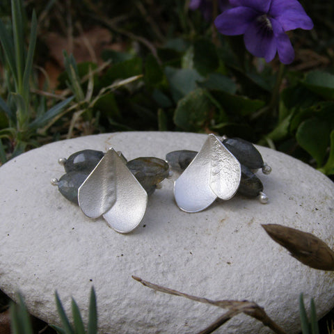 Silver Snow Earrings