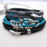 Personalised Leather Bracelet with Fine Silver Hoops