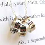 Personalised Silver Hoops Necklace
