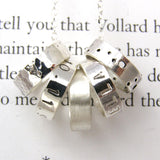 Personalised Silver Hoops Necklace