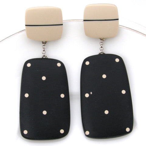 Rectanglular Resin Earrings