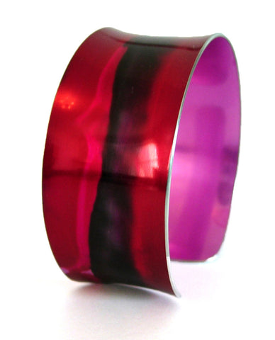 Anodized Aluminium Cuff - Smokey Pink
