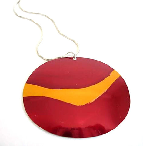 Hand Painted Aluminium Pendant