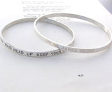 Personalised Sterling Silver Narrative Bracelet