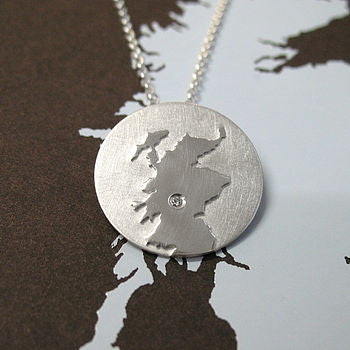 Personalised Coastline Pendant