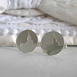 Personalised Wedding Venue Skyline Cufflinks