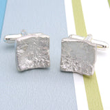 Sterling Silver 'Melt Me' Cuff Links