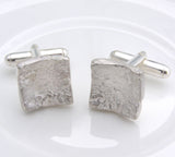 Sterling Silver 'Melt Me' Cuff Links