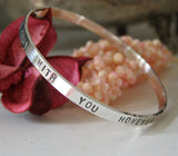 Sterling Silver Narrative Bangle