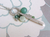 Silver Personalised Bar Charm Pendant