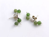 Silver Double Pin Earrings