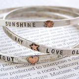Sterling Silver Embellished Bangle