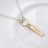 Personalised 9ct Gold Tag Necklace