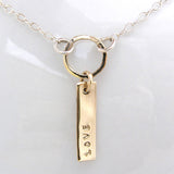 Personalised 9ct Gold Tag Necklace