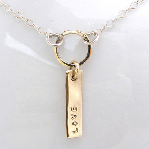 Personalised 9ct Gold Tag Necklace