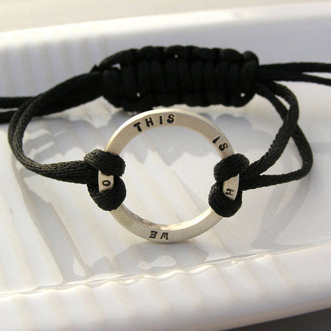 Personalised Circle Bracelet