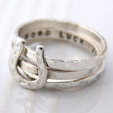 Personalised Horse Shoe Stacking Ring